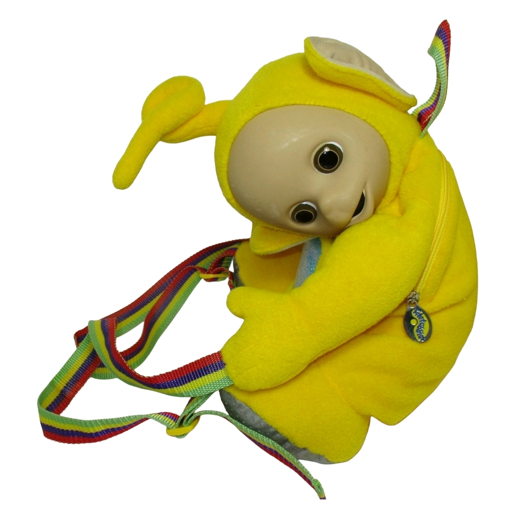 Vintage 1996 Teletubbies Laa Laa Plush Y2K Backpack - Picture 8 of 16